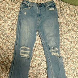 Ultra high-rise 90’s vintage straight Hollister jeans